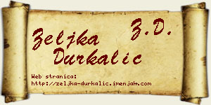 Željka Durkalić vizit kartica